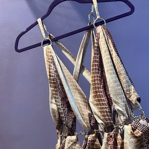 ASOS Design Reptile Multi-Colored Dress